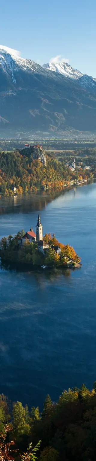 Wandere um den Bled-See